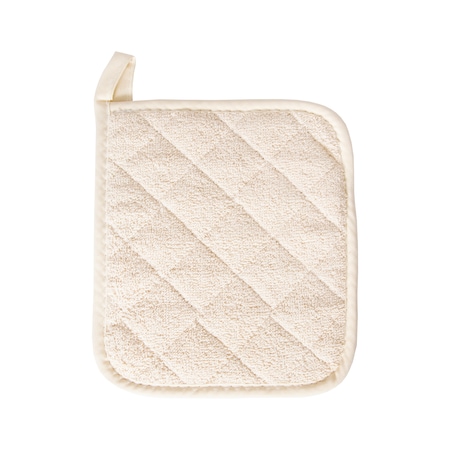 Ritz Cafe Solid Quilted Pot Holder 100% Cotton Natural, PK12 9963200